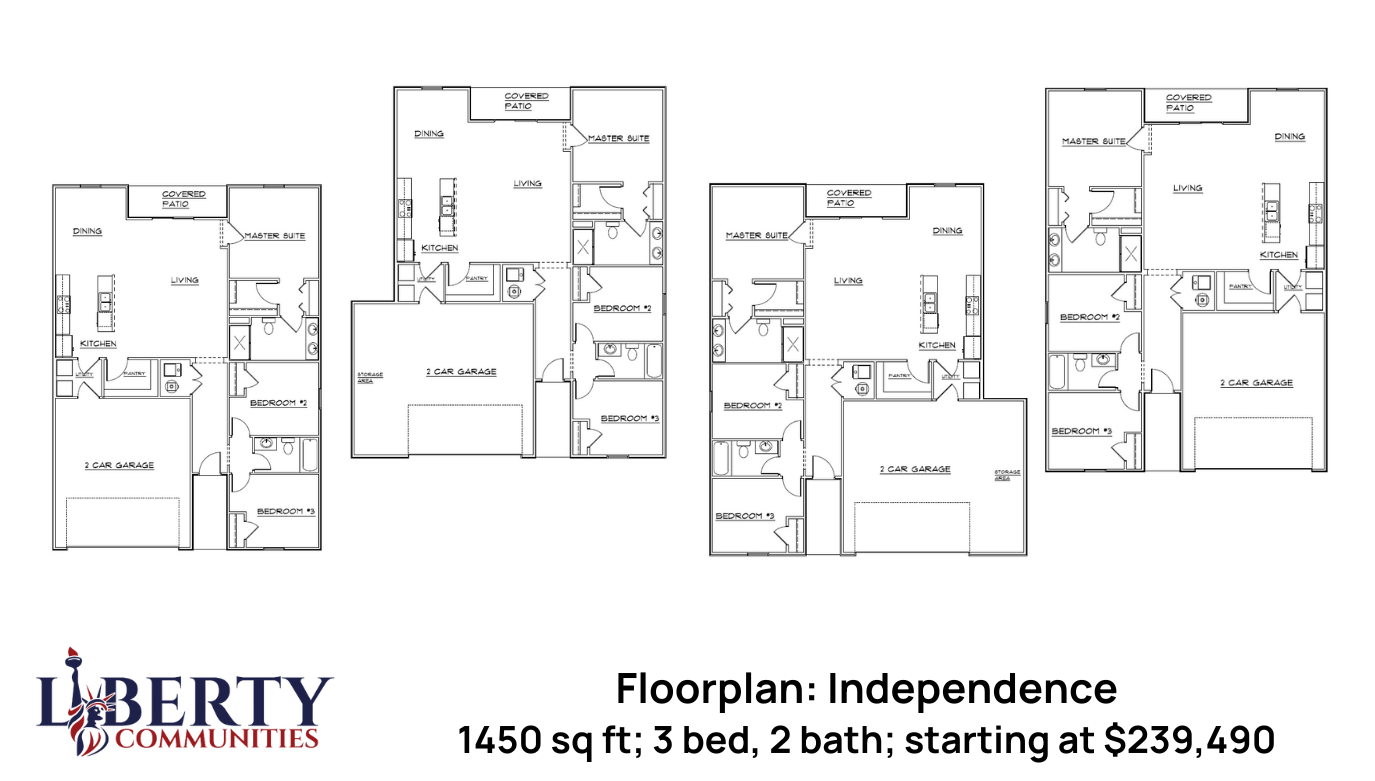 Independence A/B layouts Liberty Communities